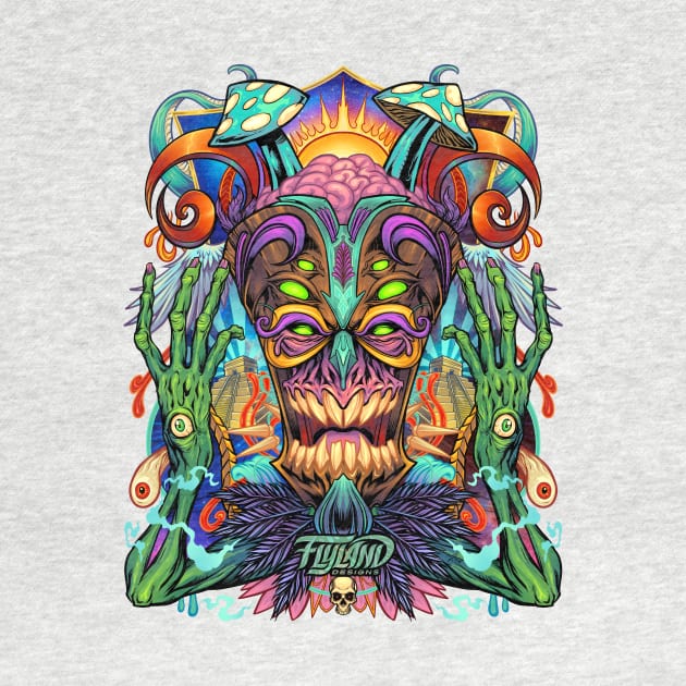 Psychedelic Tiki Creature by FlylandDesigns